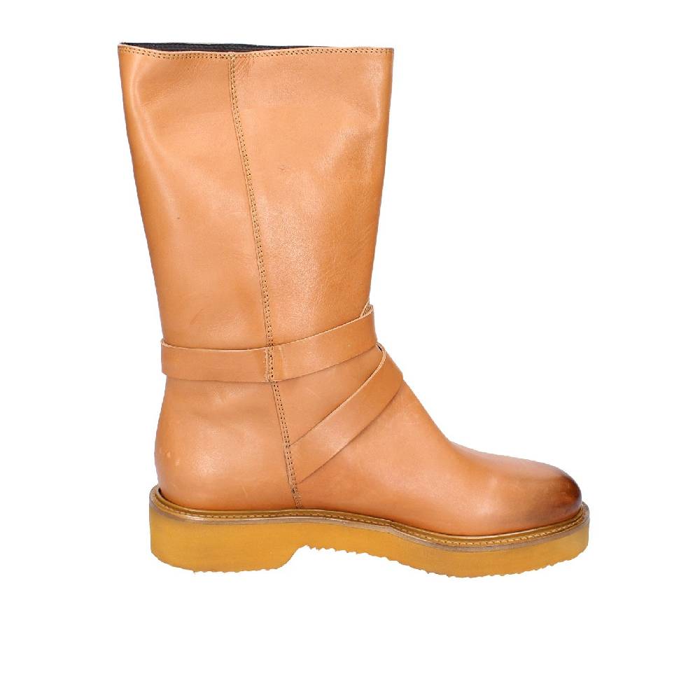 scarpe donna CARMENS stivali marrone pelle EX155 Promozione Limitata