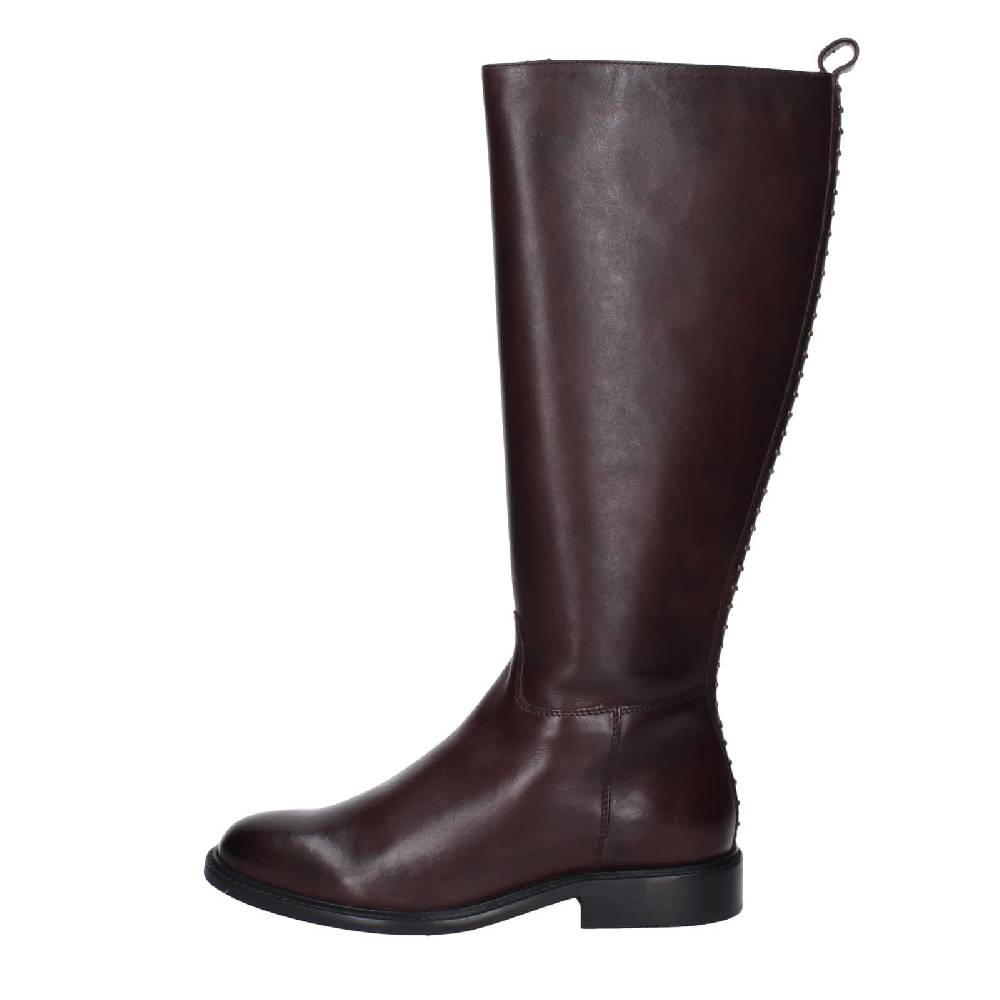 scarpe donna STUDIO MODE stivali marrone pelle EZ719 Ritorno libero