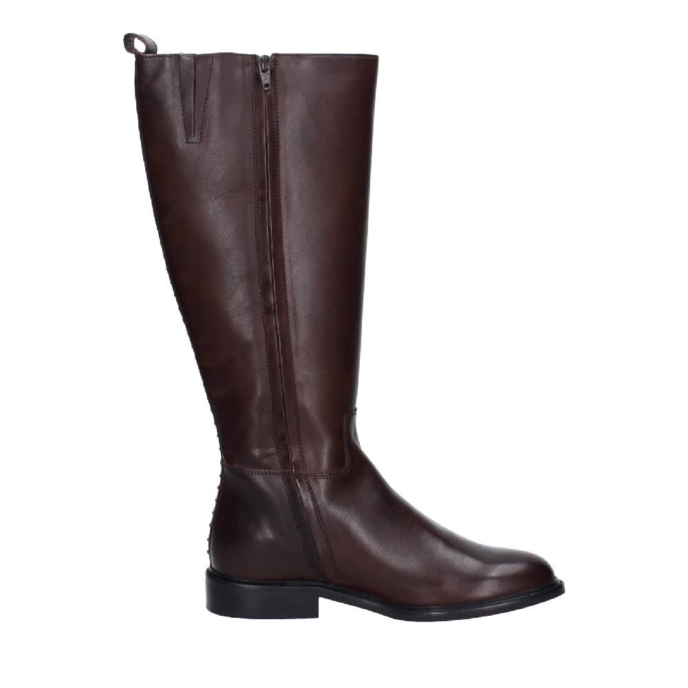 scarpe donna STUDIO MODE stivali marrone pelle EZ719 Ritorno libero
