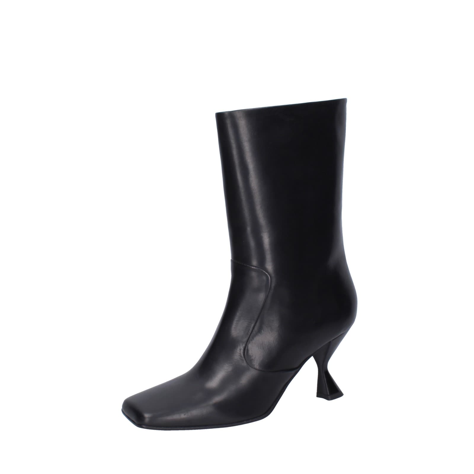 scarpe donna PIERFRANCESCO VINCENTI stivali nero pelle TR A10 EZ762 Ultimi tre giorni