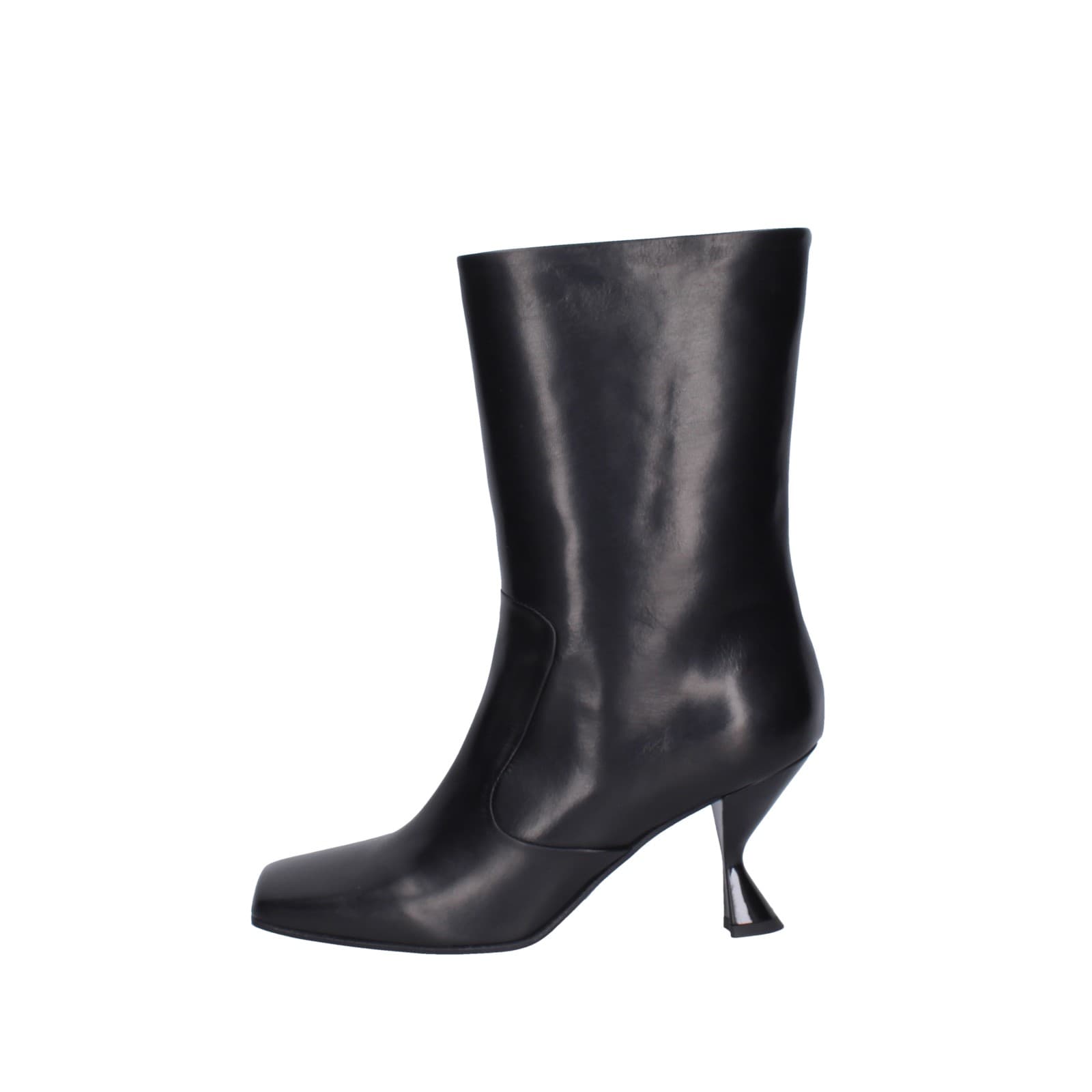 scarpe donna PIERFRANCESCO VINCENTI stivali nero pelle TR A10 EZ762 Ultimi tre giorni