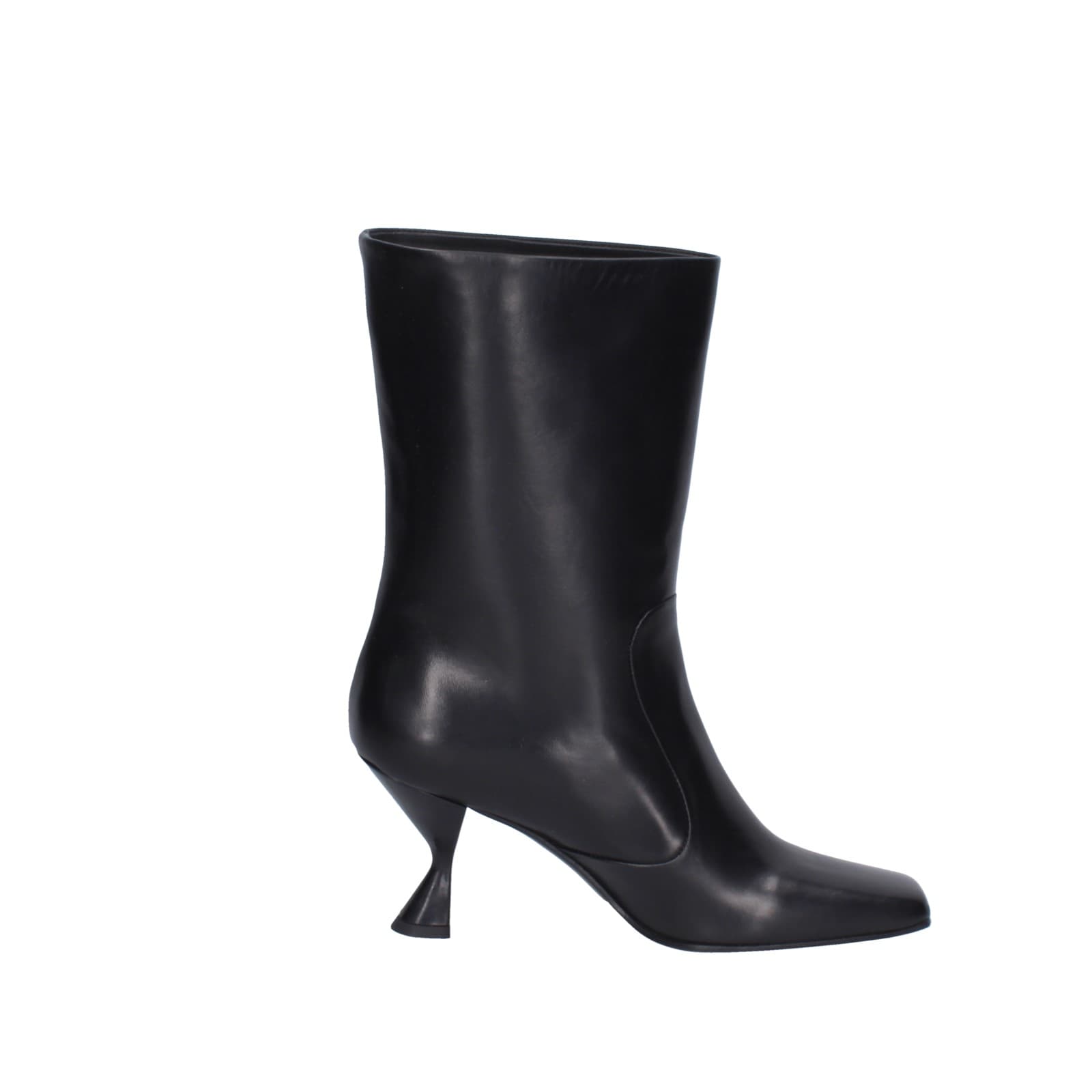 scarpe donna PIERFRANCESCO VINCENTI stivali nero pelle TR A10 EZ762 Ultimi tre giorni