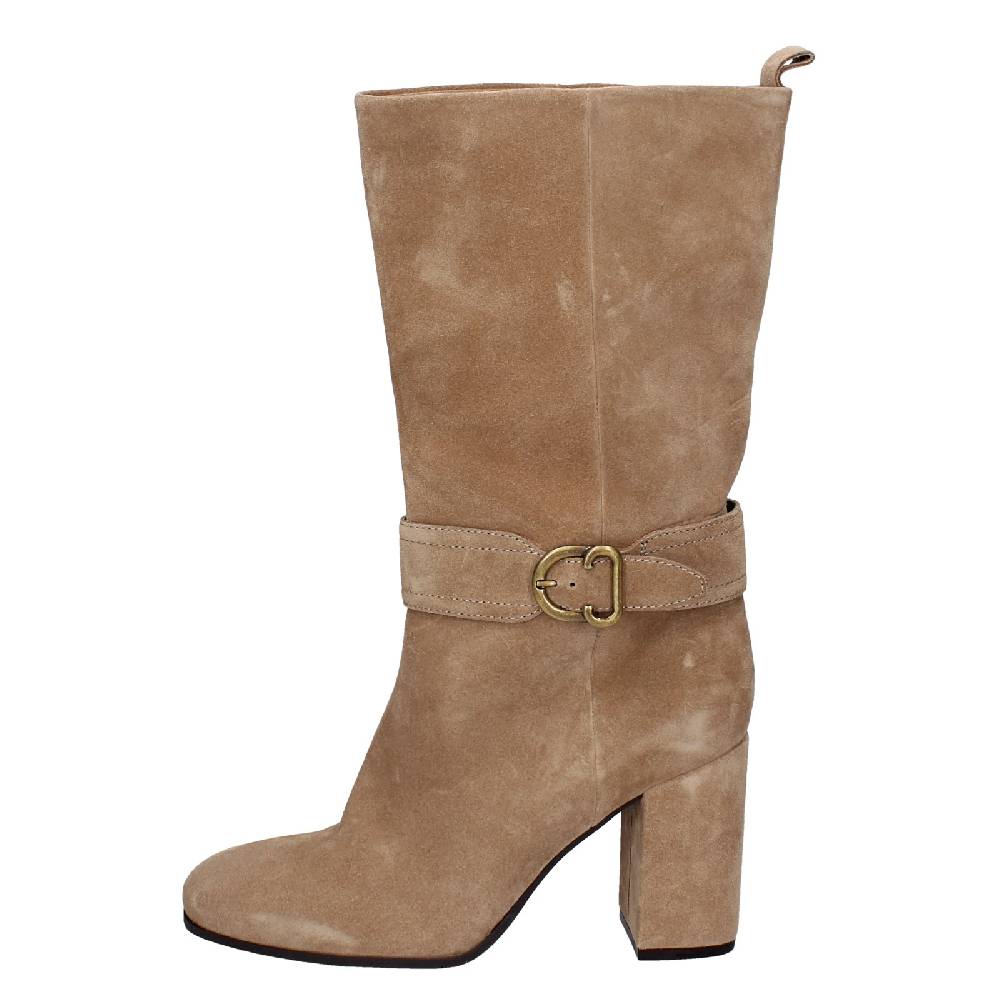 scarpe donna CARMENS stivali beige camoscio EX216 Latest stili