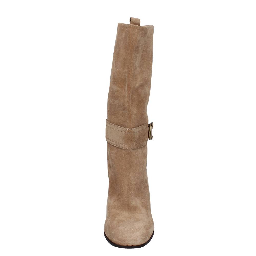 scarpe donna CARMENS stivali beige camoscio EX216 Latest stili