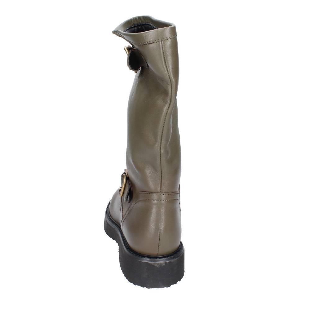 scarpe donna CARMENS stivali verde pelle EX187 Ultimi due giorni