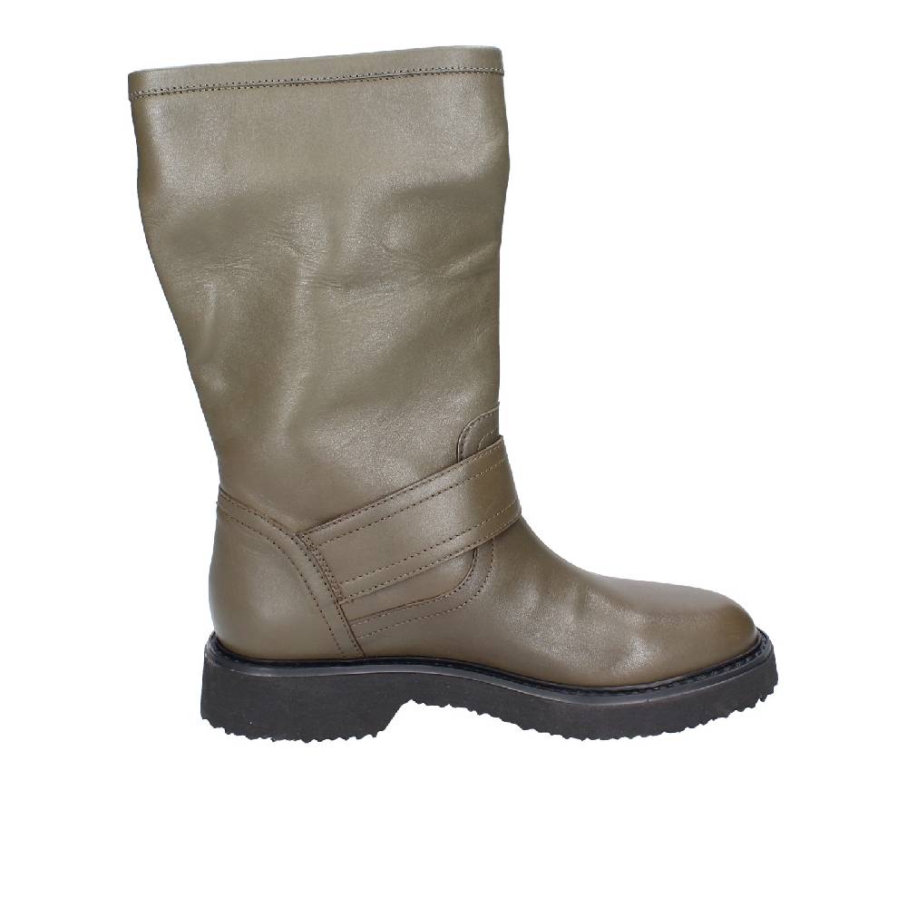 scarpe donna CARMENS stivali verde pelle EX187 Ultimi due giorni