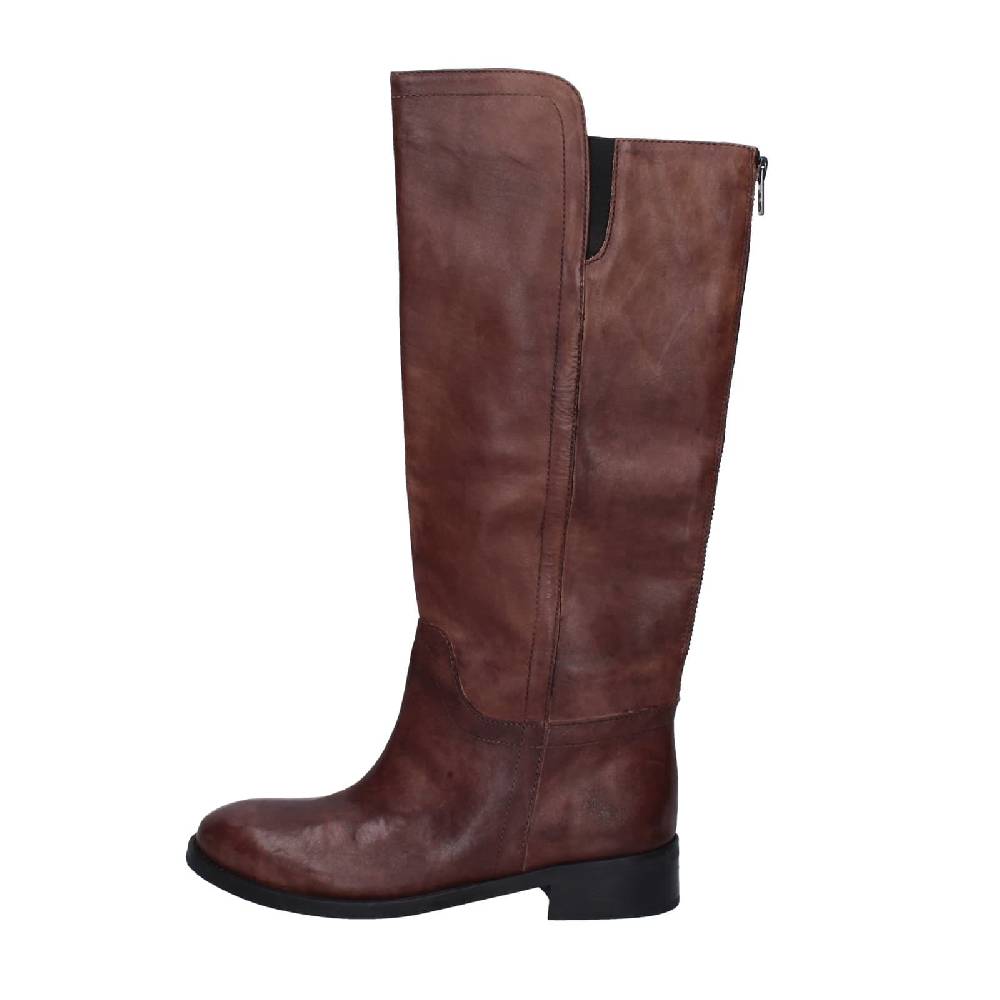 scarpe donna PAOLO CONTE stivali marrone pelle EY161 Fino al 50% di sconto