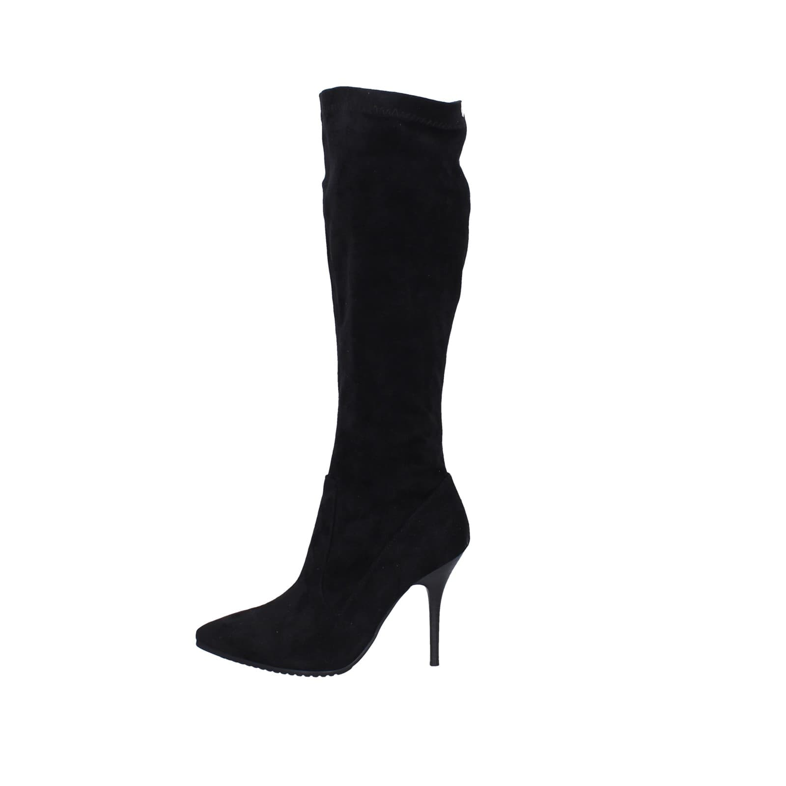 scarpe donna YAMAMAY stivali nero camoscio EY407 Offerta speciale della fabbrica