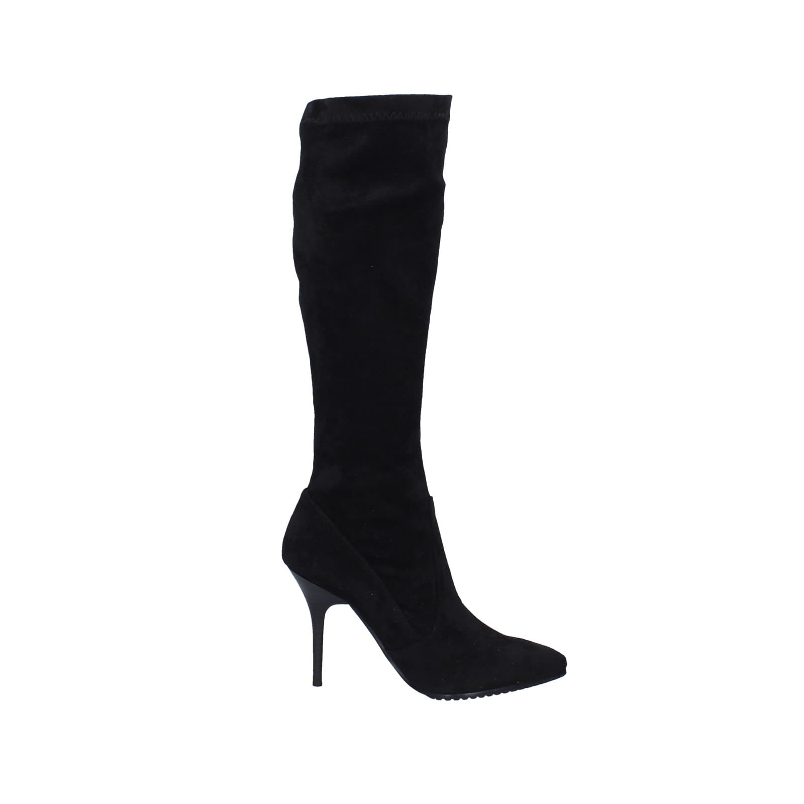 scarpe donna YAMAMAY stivali nero camoscio EY407 Offerta speciale della fabbrica