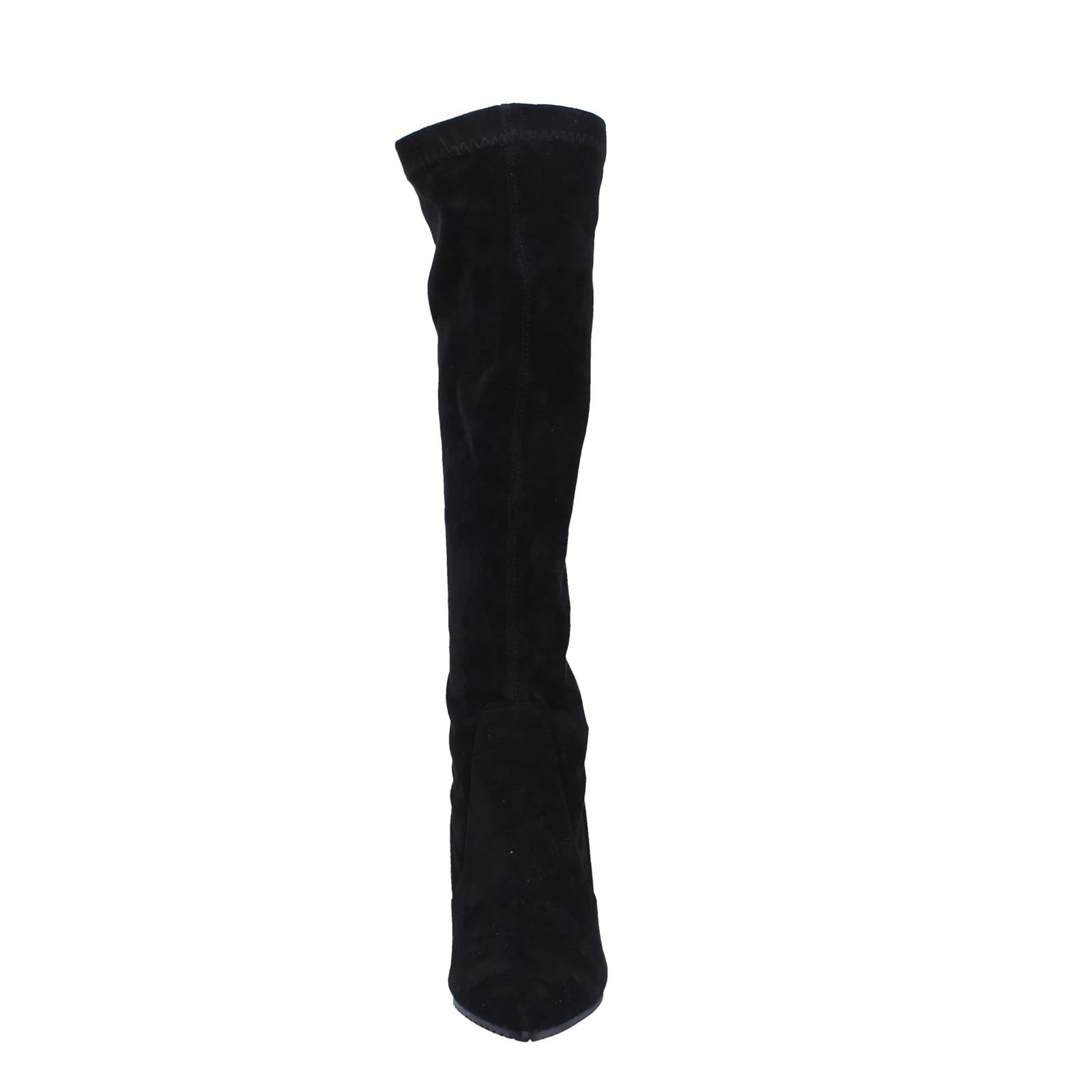 scarpe donna YAMAMAY stivali nero camoscio EY407 Offerta speciale della fabbrica