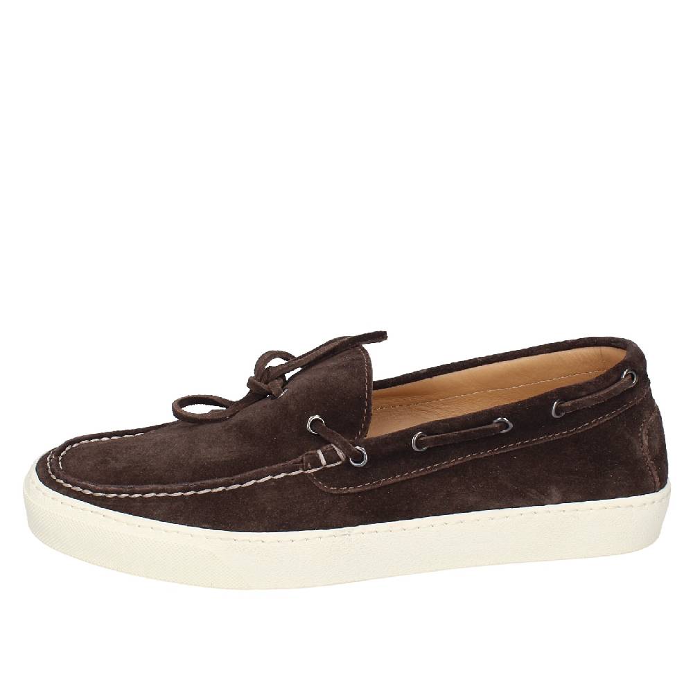scarpe uomo STOKTON mocassini marrone camoscio EX37 Sostegno trimestrale