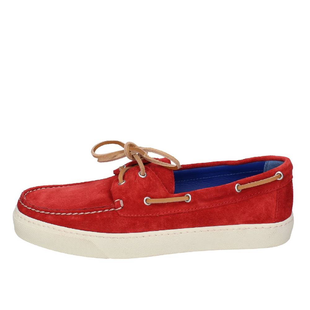 scarpe uomo STOKTON mocassini rosso camoscio EX36 Fino al 55% di sconto