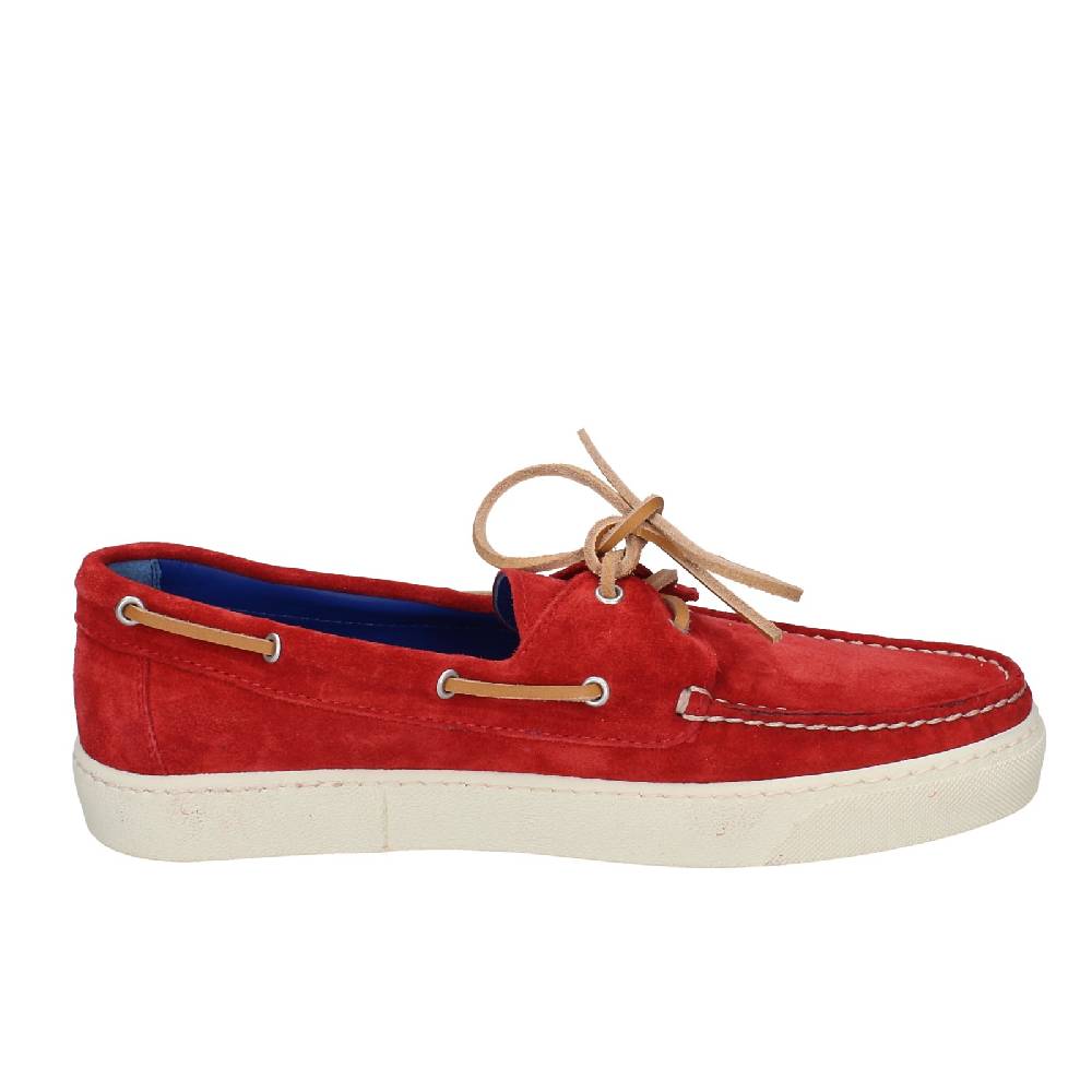 scarpe uomo STOKTON mocassini rosso camoscio EX36 Fino al 55% di sconto