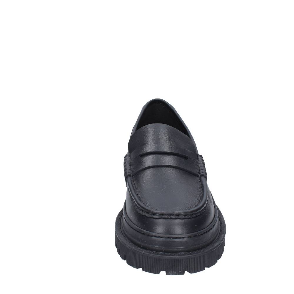 scarpe uomo STOKTON mocassini nero pelle EX34 Super sconto