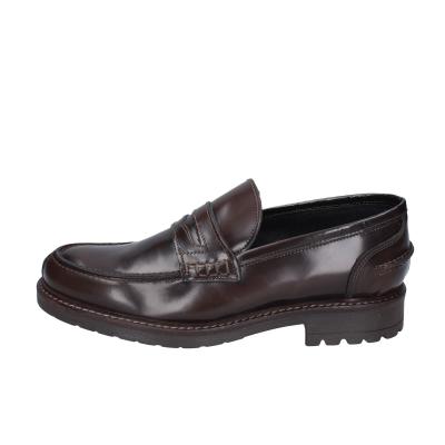 scarpe uomo BRUNO VERRI mocassini marrone pelle BC295 Limitato a 3 giorni