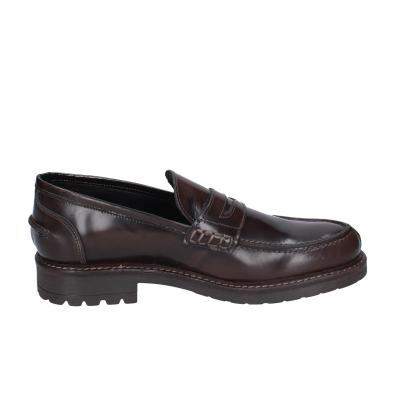 scarpe uomo BRUNO VERRI mocassini marrone pelle BC295 Limitato a 3 giorni