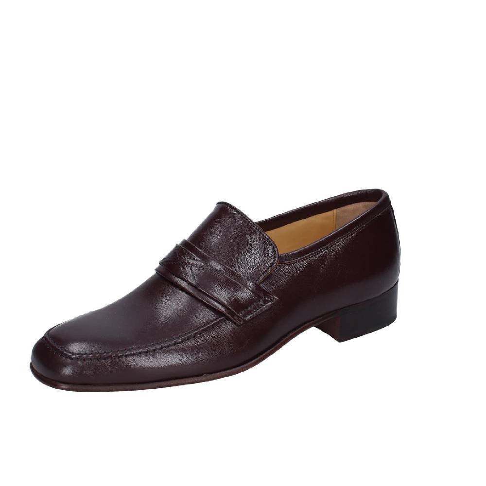 scarpe uomo HENRY LOGAN mocassini marrone pelle EY166 50% di sconto per tempo limitato