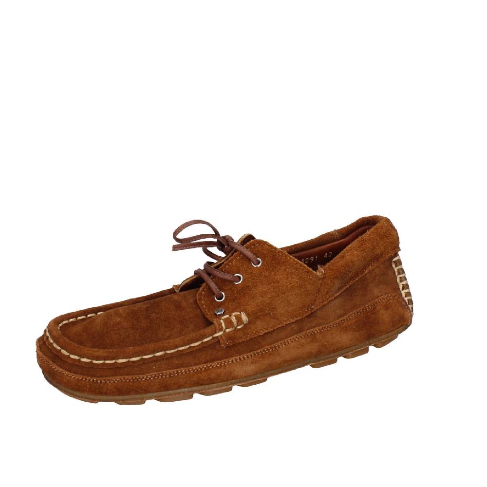 scarpe uomo HP HOUSE POWER mocassini marrone camoscio EY224 Sconti questo mese