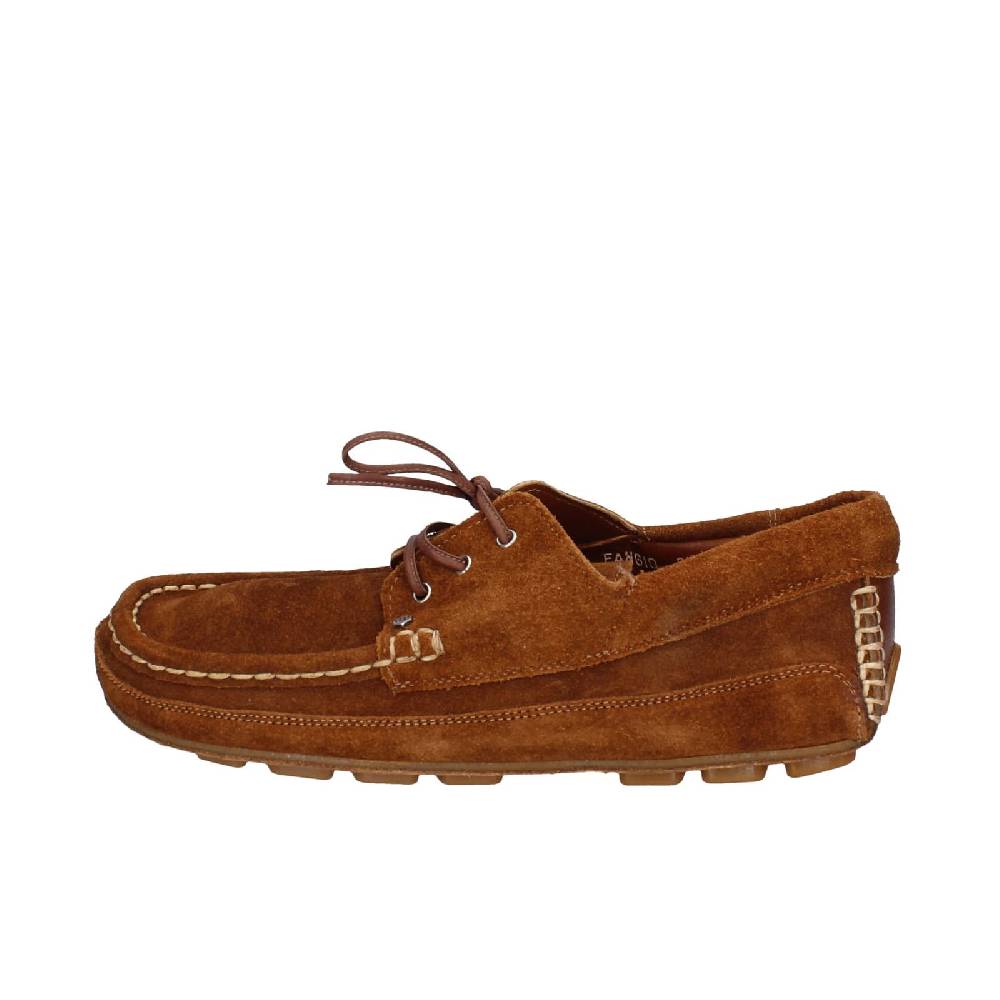 scarpe uomo HP HOUSE POWER mocassini marrone camoscio EY224 Sconti questo mese