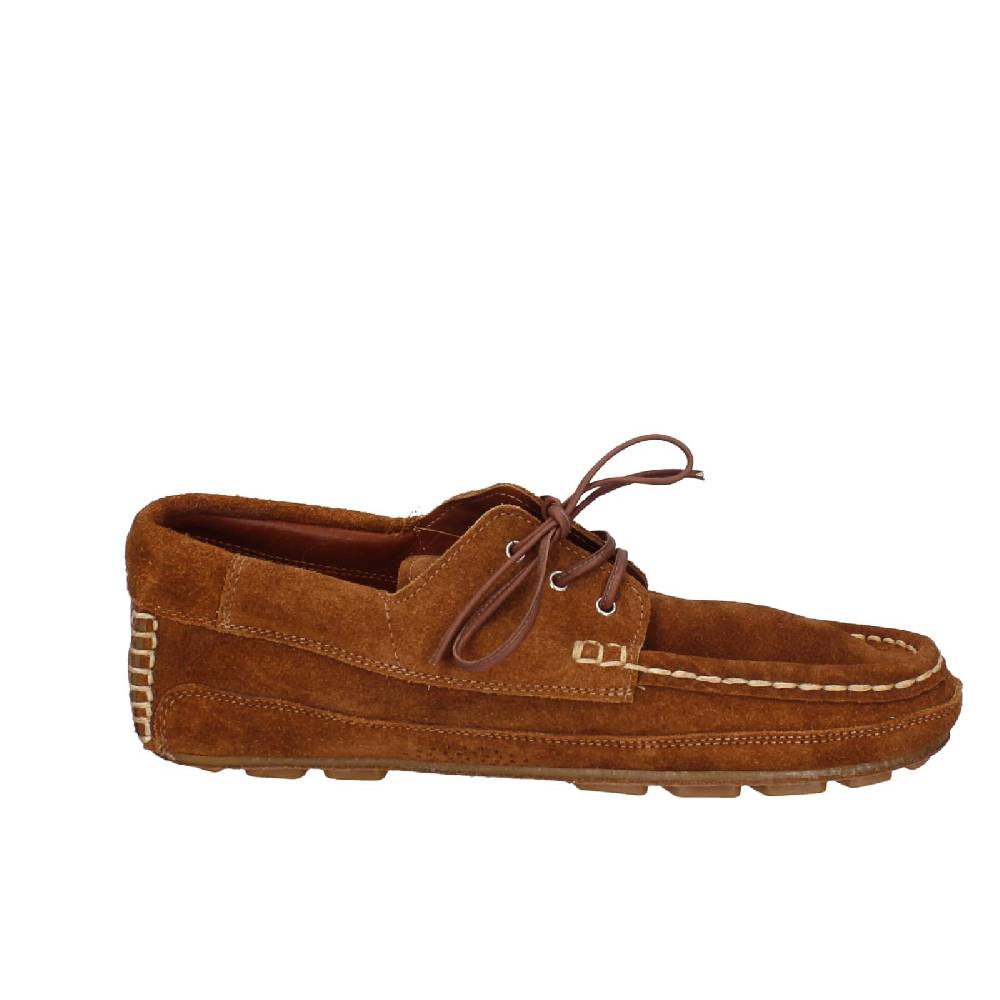 scarpe uomo HP HOUSE POWER mocassini marrone camoscio EY224 Sconti questo mese