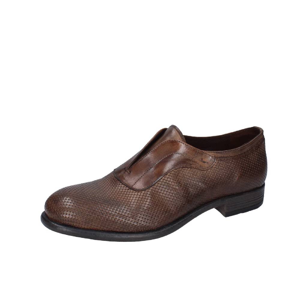 scarpe uomo EVEET mocassini marrone pelle 20150 EZ160 2025