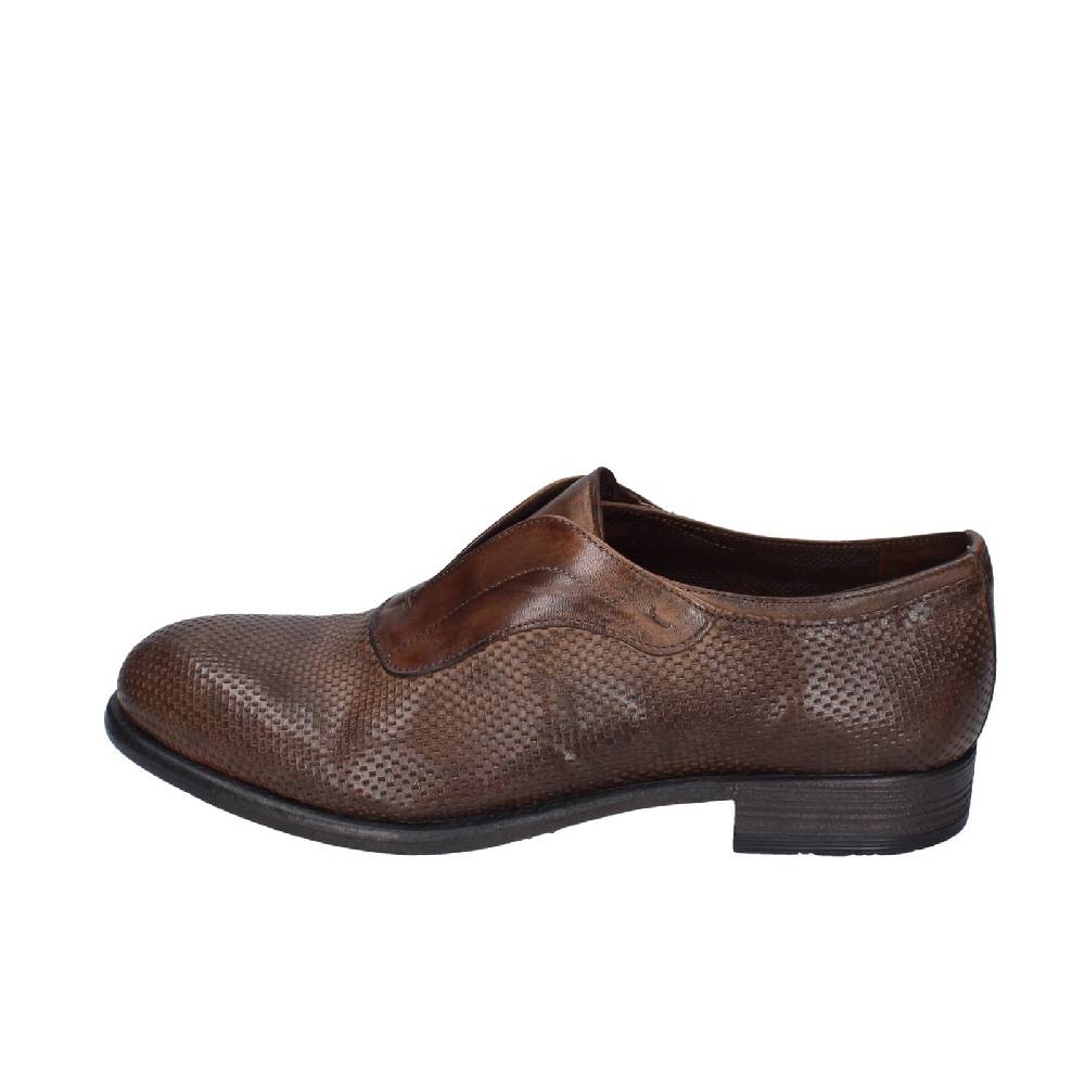 scarpe uomo EVEET mocassini marrone pelle 20150 EZ160 2025