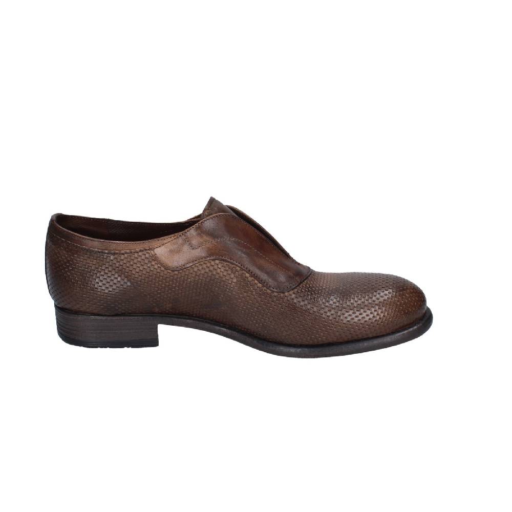 scarpe uomo EVEET mocassini marrone pelle 20150 EZ160 2025