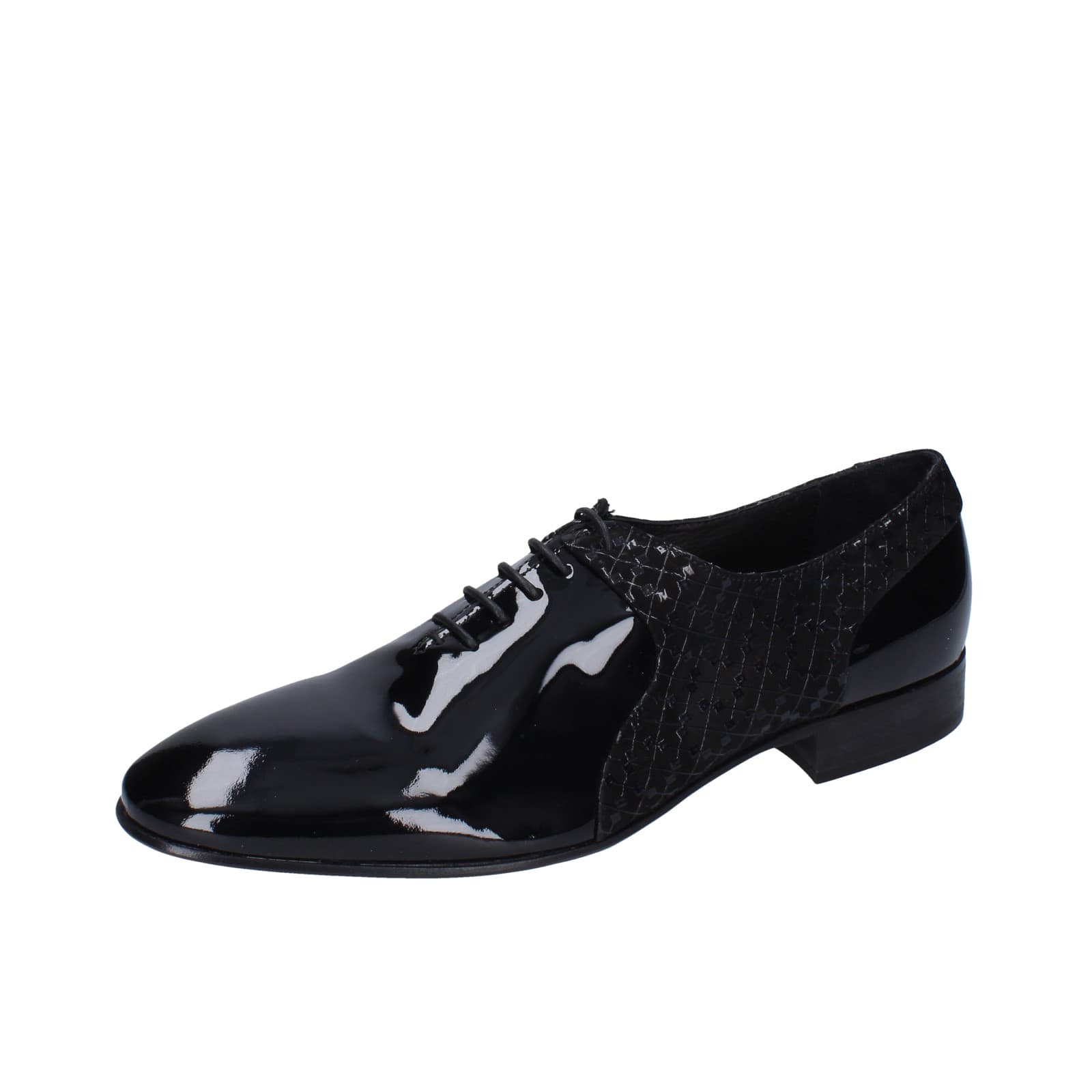 scarpe uomo EVEET classiche nero vernice EZ200 Italia
