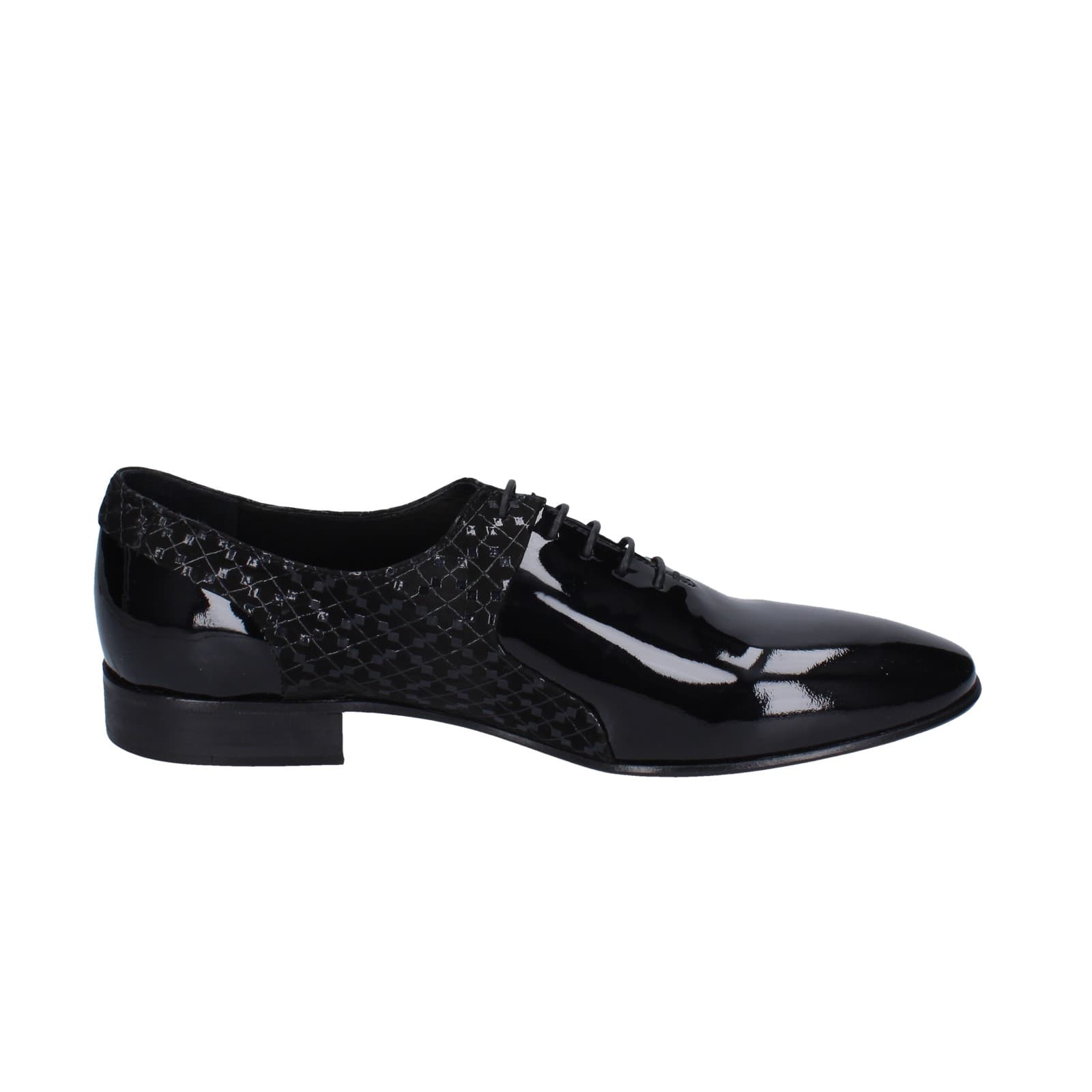 scarpe uomo EVEET classiche nero vernice EZ200 Italia