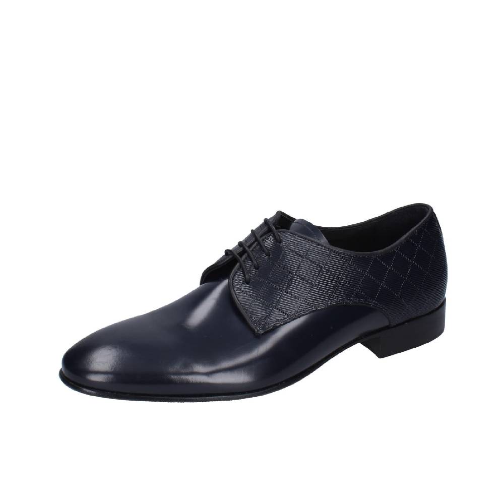 scarpe uomo EVEET classiche blu pelle EZ227 In Linea