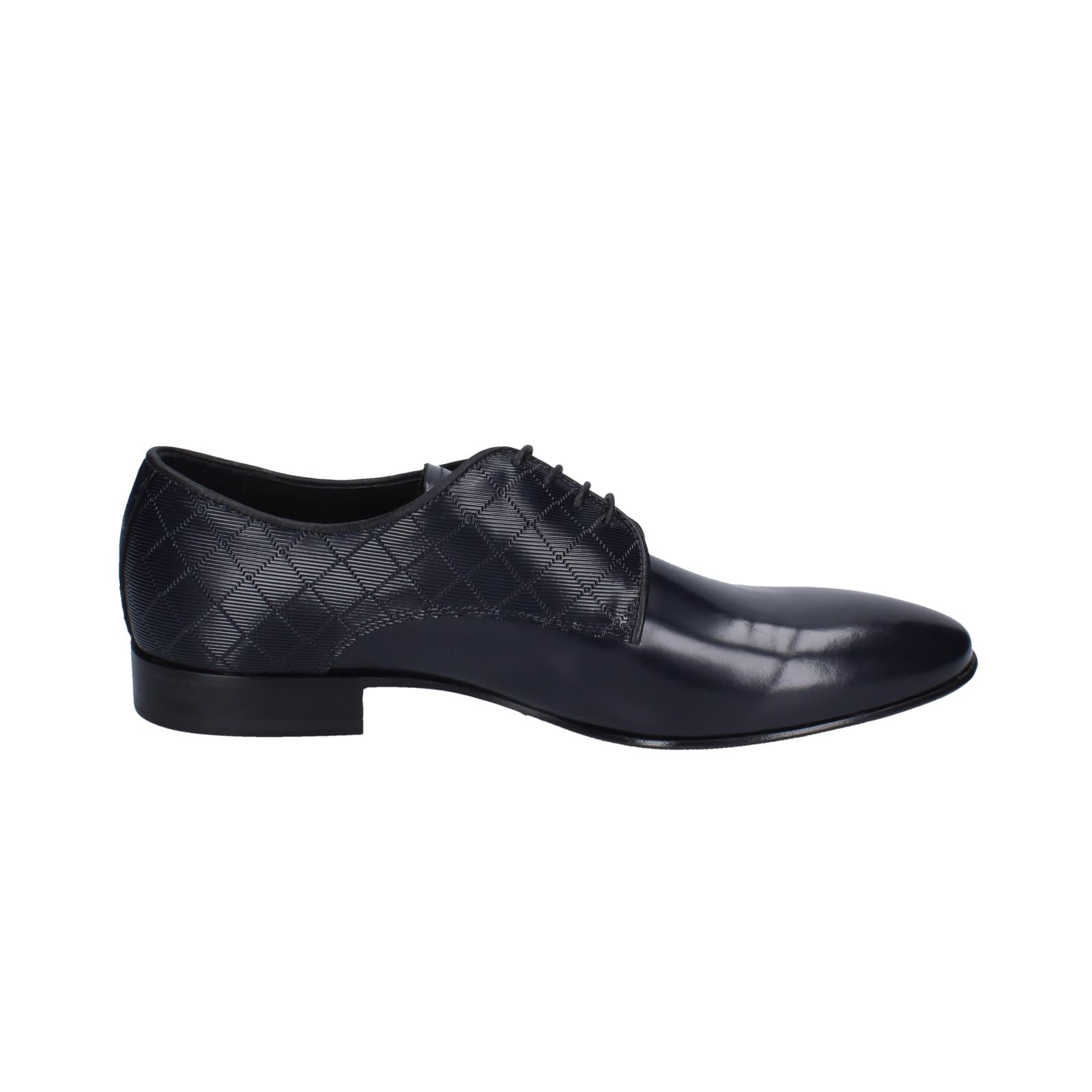 scarpe uomo EVEET classiche blu pelle EZ227 In Linea