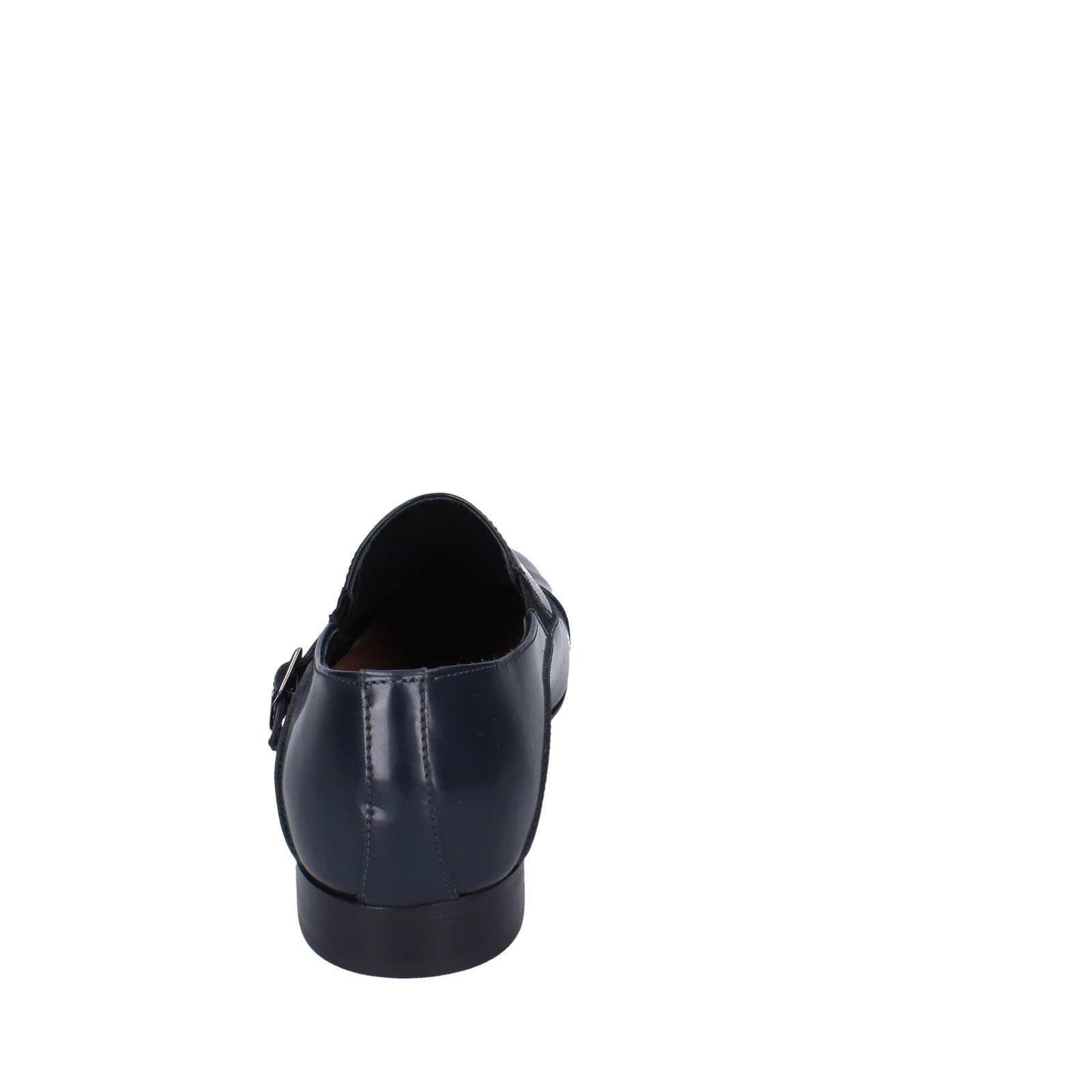 scarpe uomo EVEET classiche blu pelle lucida 15028 EZ153 Nuovo
