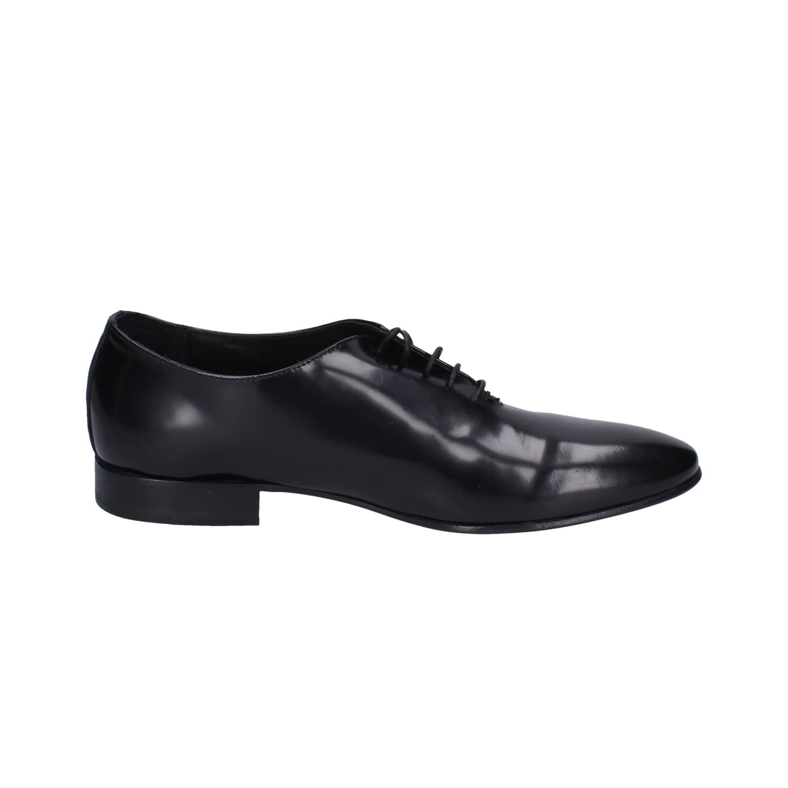 scarpe uomo EVEET classiche nero pelle EZ217 Qualità