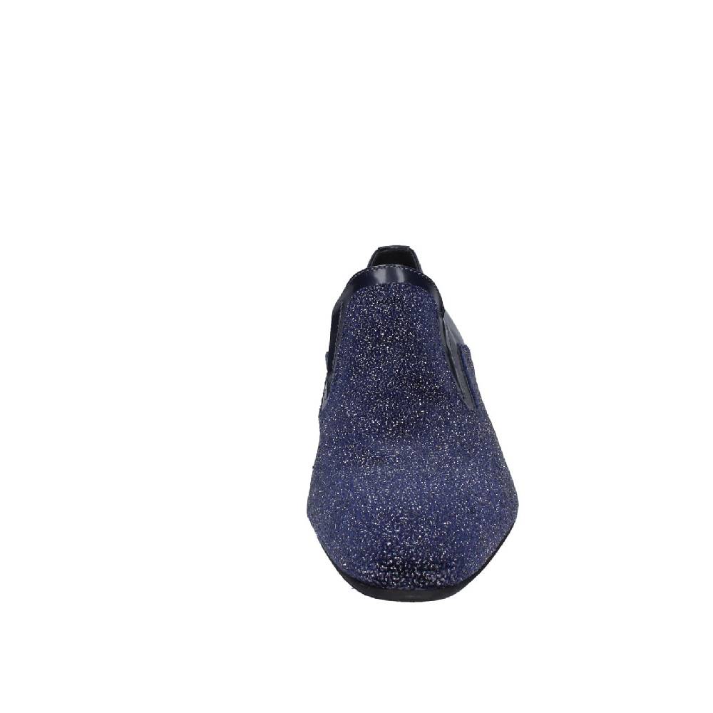 scarpe uomo EVEET classiche blu pelle tessuto 15046 EZ209 Pezzi Unici