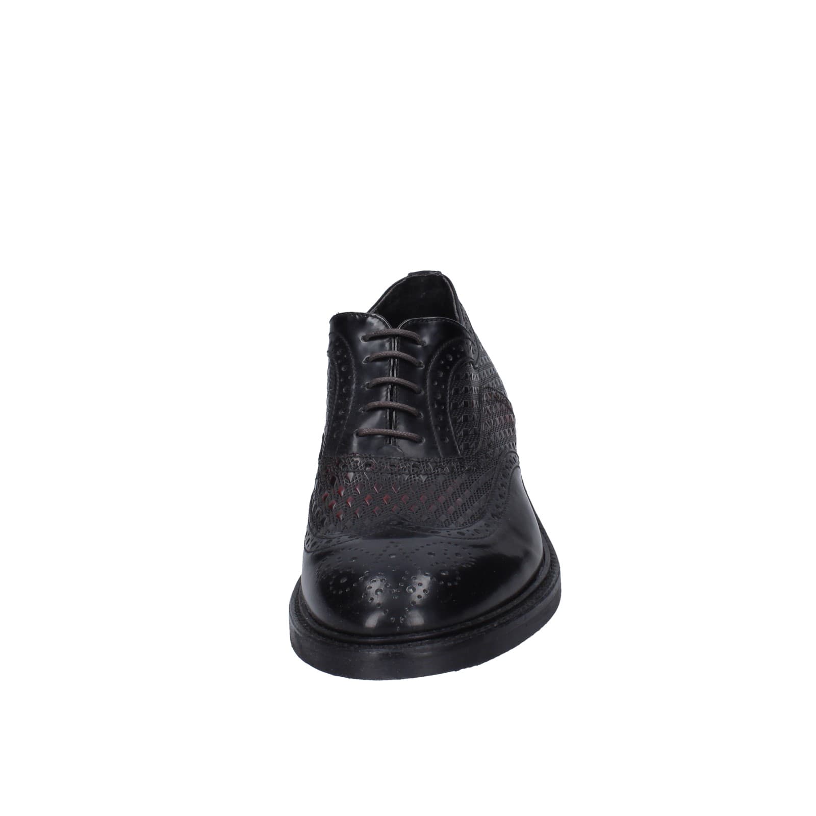 scarpe uomo EVEET classiche nero pelle bordeaux EZ145 Soddisfazione Garantita