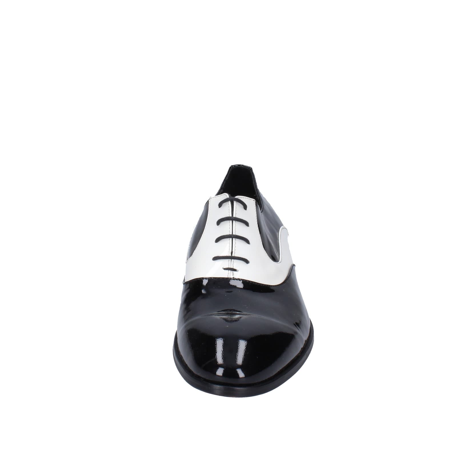 scarpe uomo EVEET classiche bianco vernice nero EZ194 Qualità Garantita