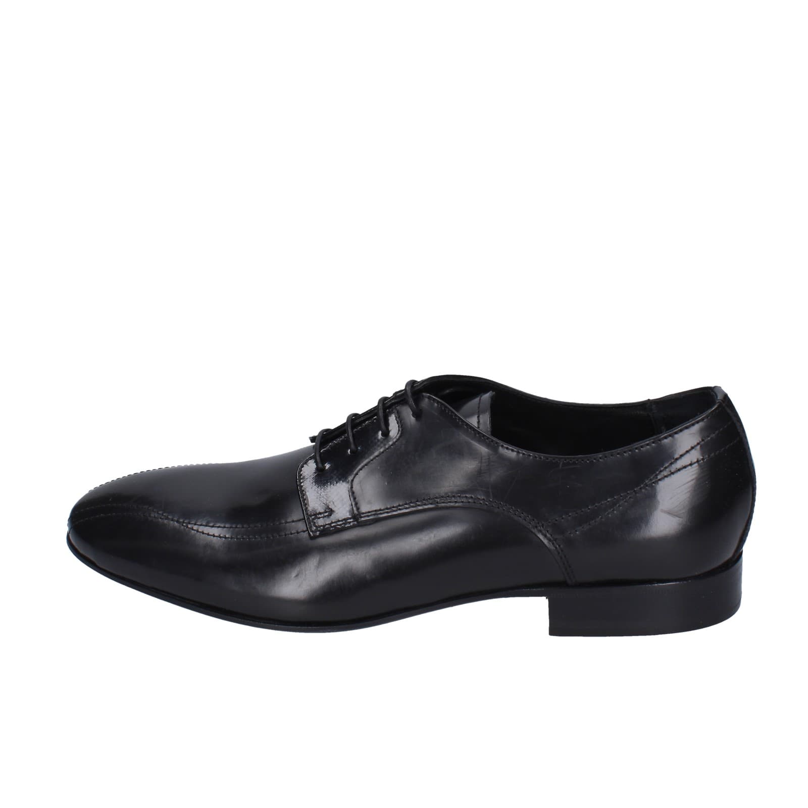 scarpe uomo EVEET classiche nero pelle lucida 19409 EZ158 Negozi Online