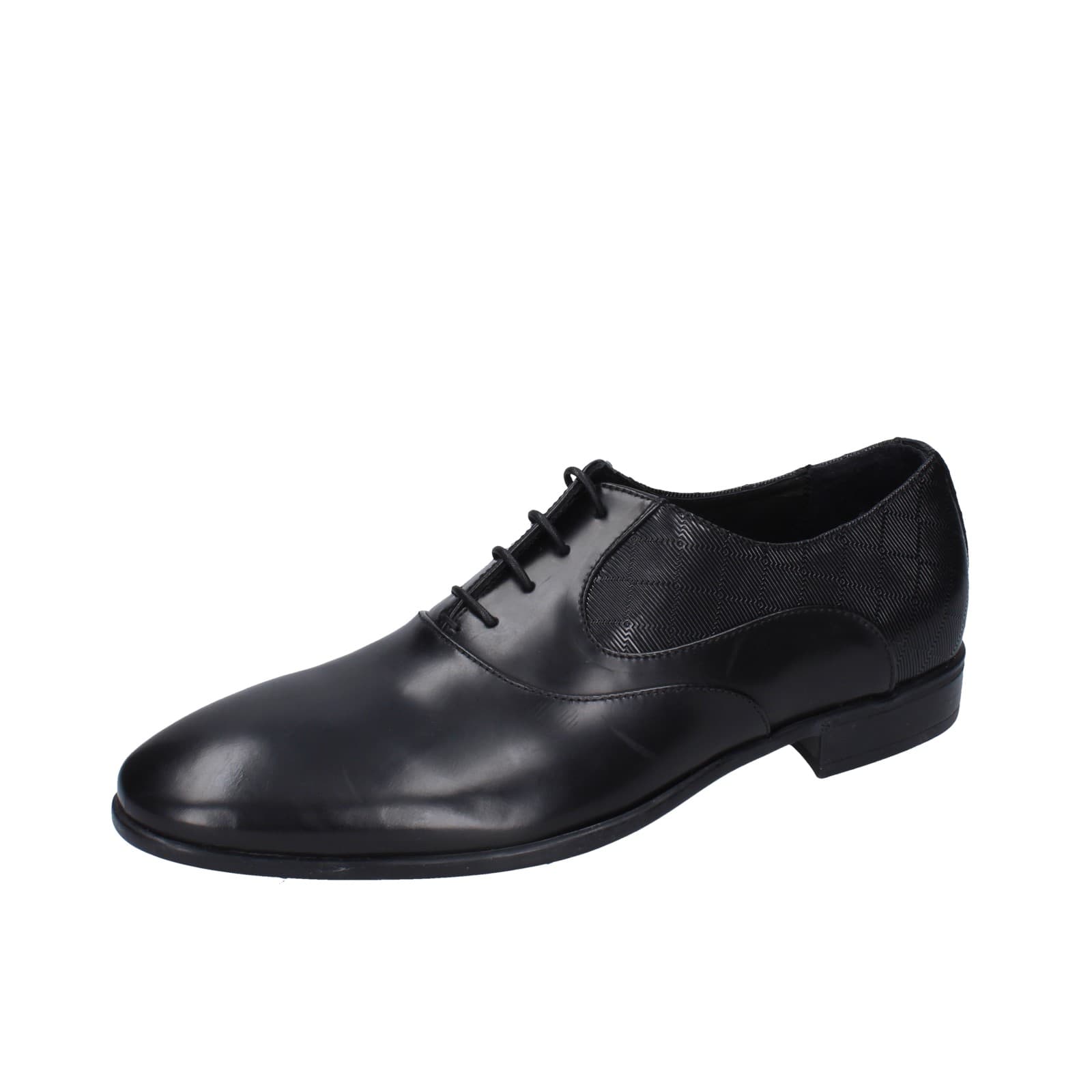 scarpe uomo EVEET classiche nero pelle EZ191 Promozione Limitata