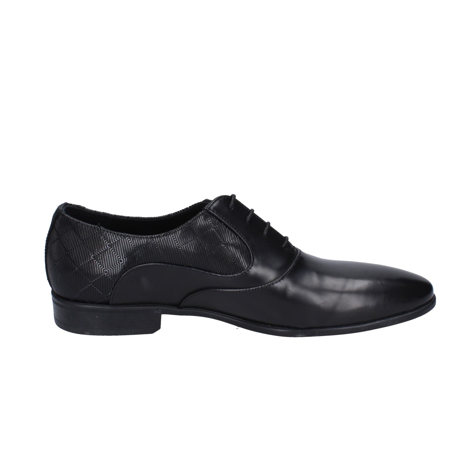 scarpe uomo EVEET classiche nero pelle EZ191 Promozione Limitata
