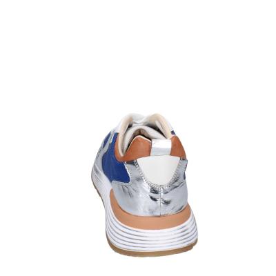 scarpe uomo MOMA sneakers blu tessuto argento pelle 4AS401-CRN BC77 Affare Del Giorno