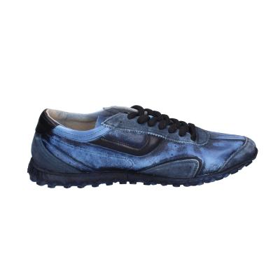 scarpe uomo MOMA sneakers blu pelle PER001-PER13 BC106 Prezzo Ridotto