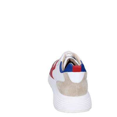 scarpe uomo MOMA sneakers bianco pelle rosso 4AS401-CRF BC97 Sottocosto