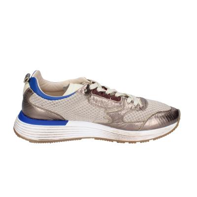 scarpe uomo MOMA sneakers platino tessuto blu pelle 4AS401-CRO BC84 Novità