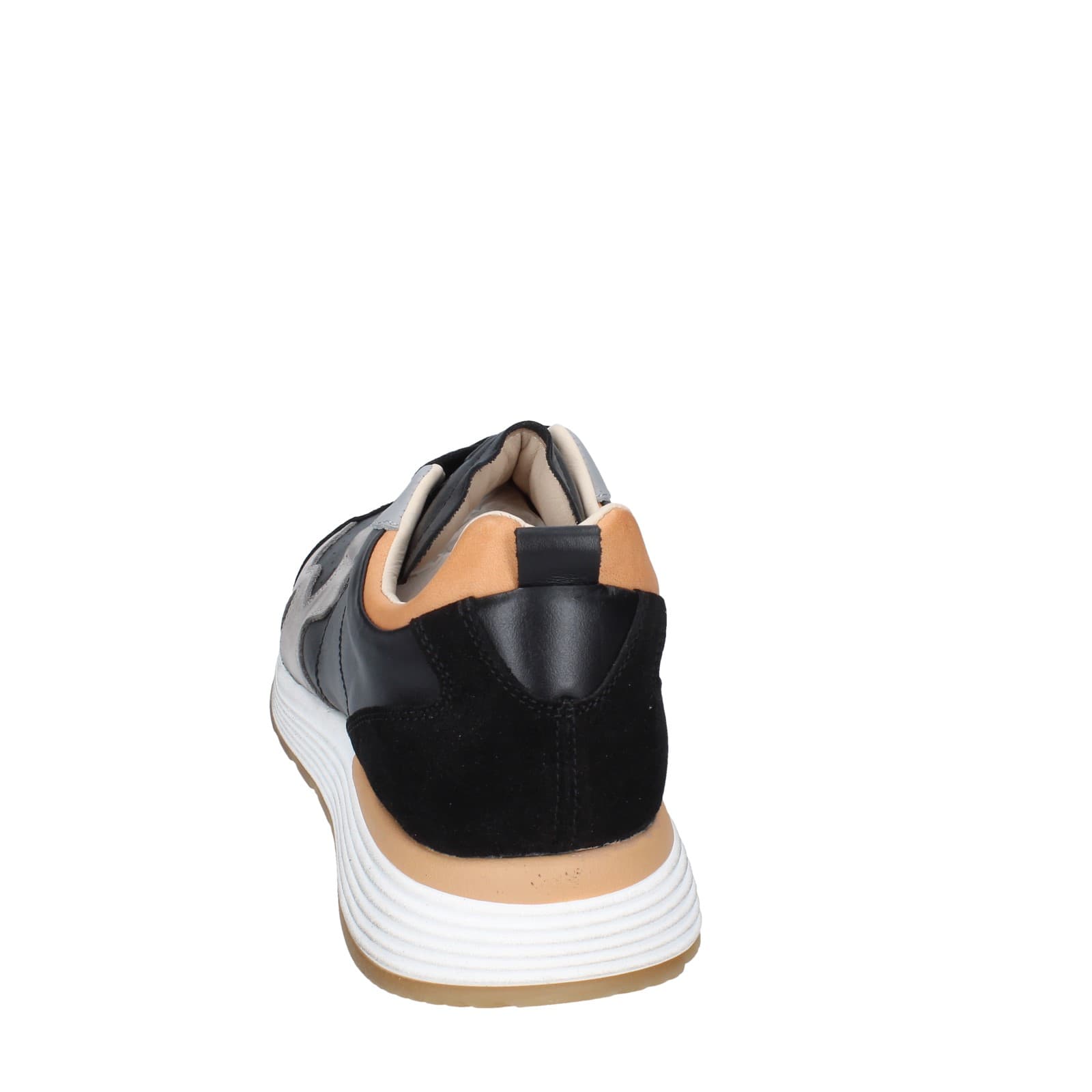 scarpe uomo MOMA sneakers nero pelle grigio camoscio 4AW358 EY526 Presa
