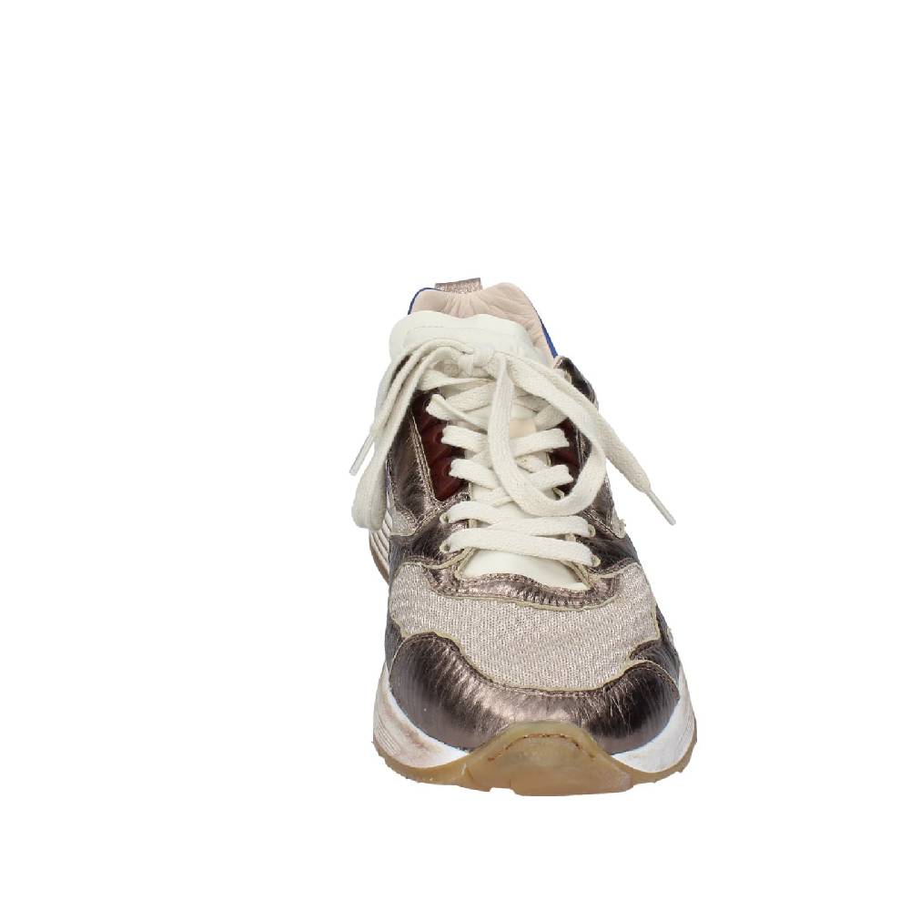 scarpe uomo MOMA sneakers beige pelle bronzo tessuto 4AS401 EY556 Offerta