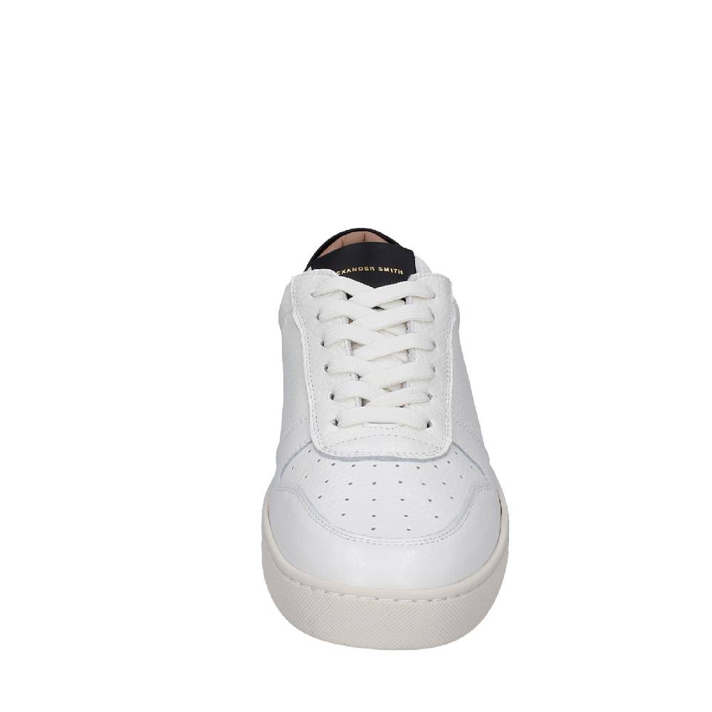 scarpe uomo ALEXANDER SMITH sneakers bianco pelle EX601 Economico