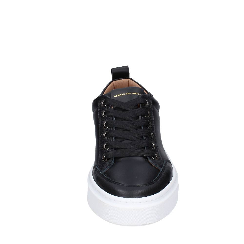 scarpe uomo ALEXANDER SMITH sneakers nero pelle EX528 Vendita Calda