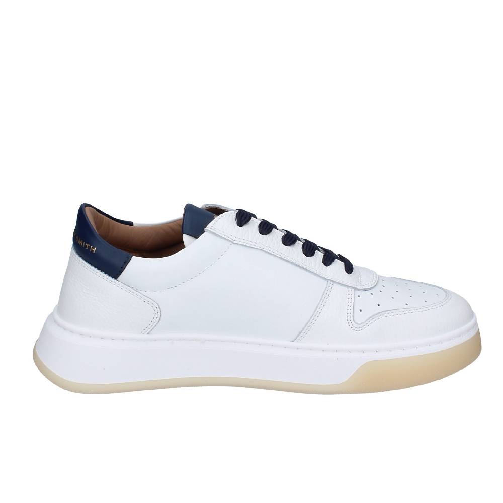 scarpe uomo ALEXANDER SMITH sneakers bianco pelle EX535 Saldi Di Fabbrica