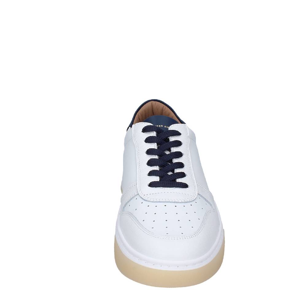 scarpe uomo ALEXANDER SMITH sneakers bianco pelle EX535 Saldi Di Fabbrica
