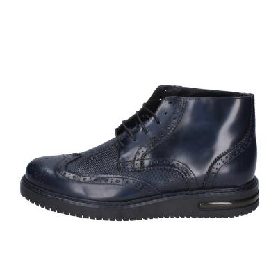 scarpe uomo BRUNO VERRI stivaletti blu pelle BC283 In Saldo